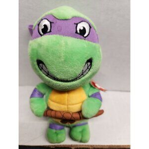 Ty Beanie Babies Donatello Teenage Mutant Ninja Turtles Plush 6" Green & Purple